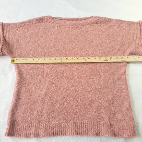 Max Edition boat neck pink oversized sleeves pullover sweater size M - Picture 3 of 8